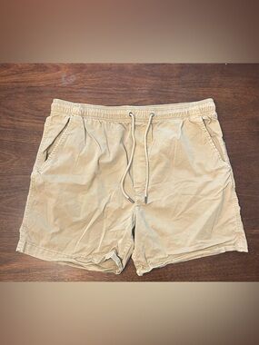 American Eagle Outfitters Tan Elastic Waist Shorts